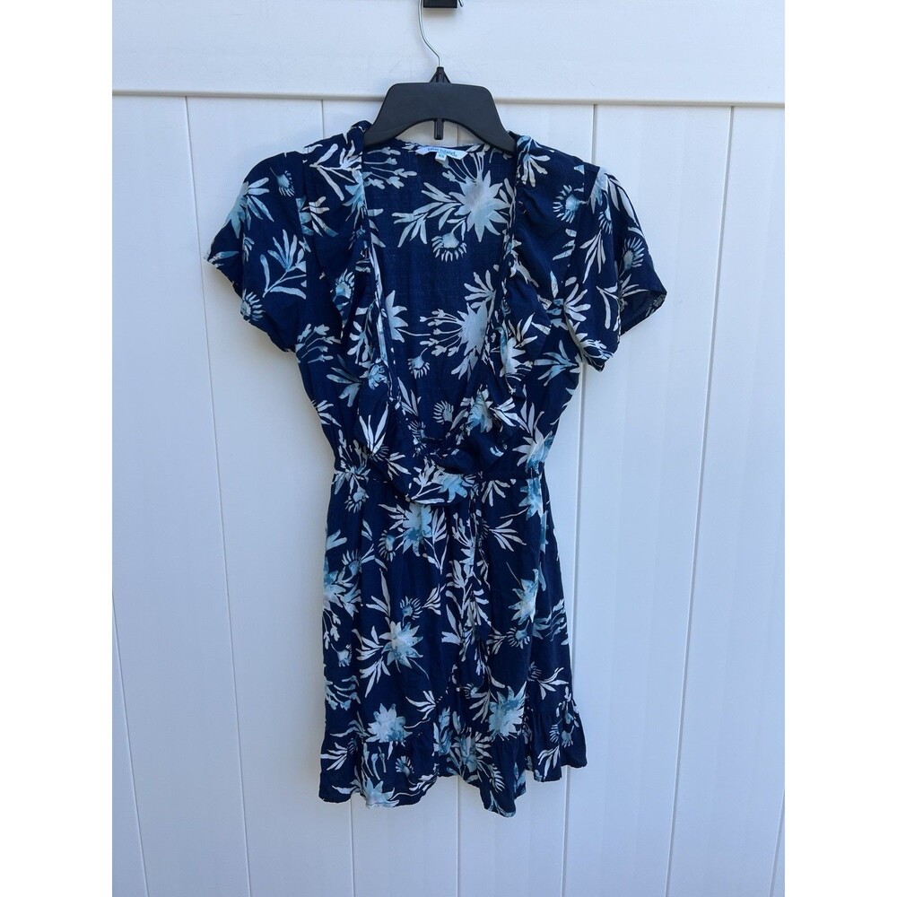 Blue Island Women’s XS Top Boho Beach Short Sleeve Stretch Waist